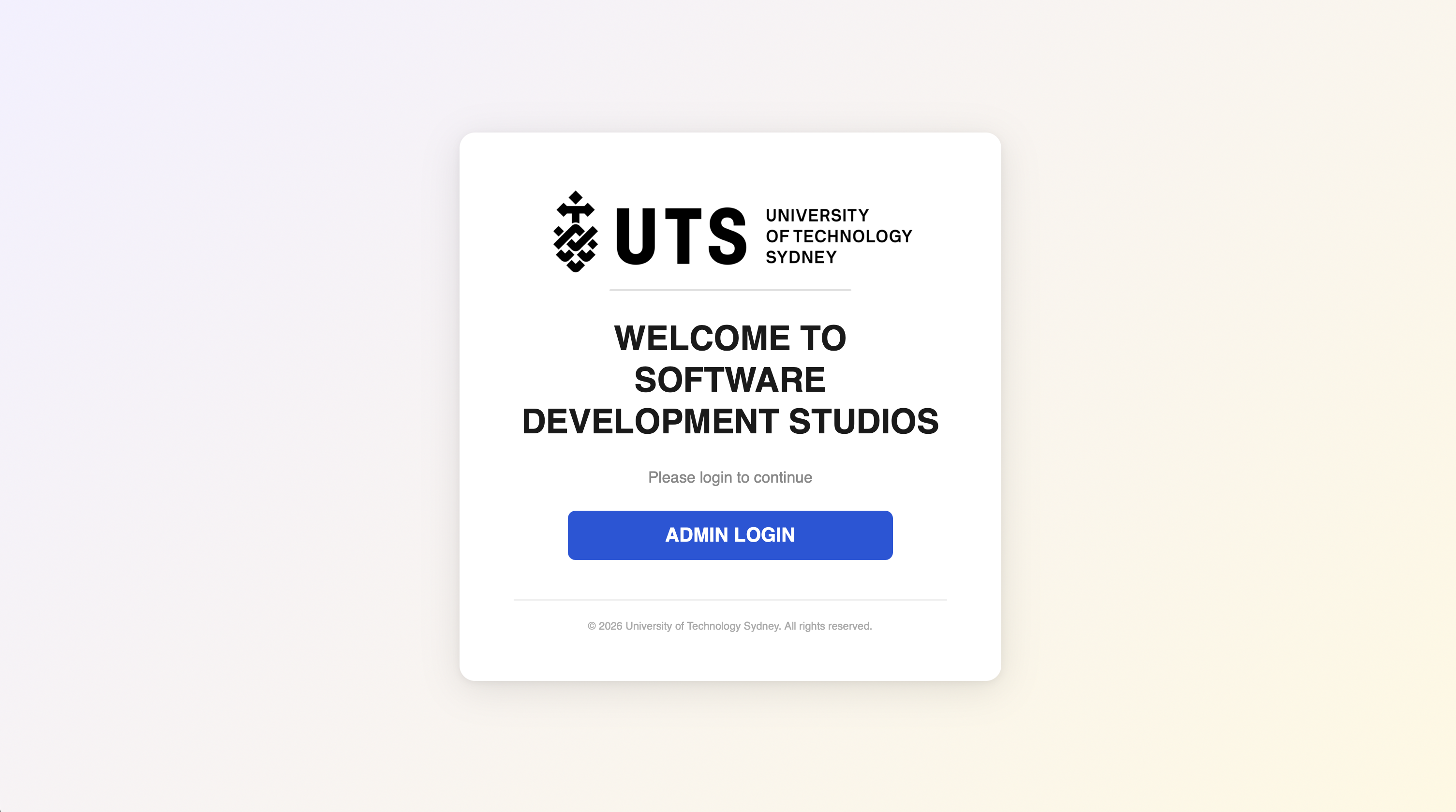 SDS Project Management Site interface preview