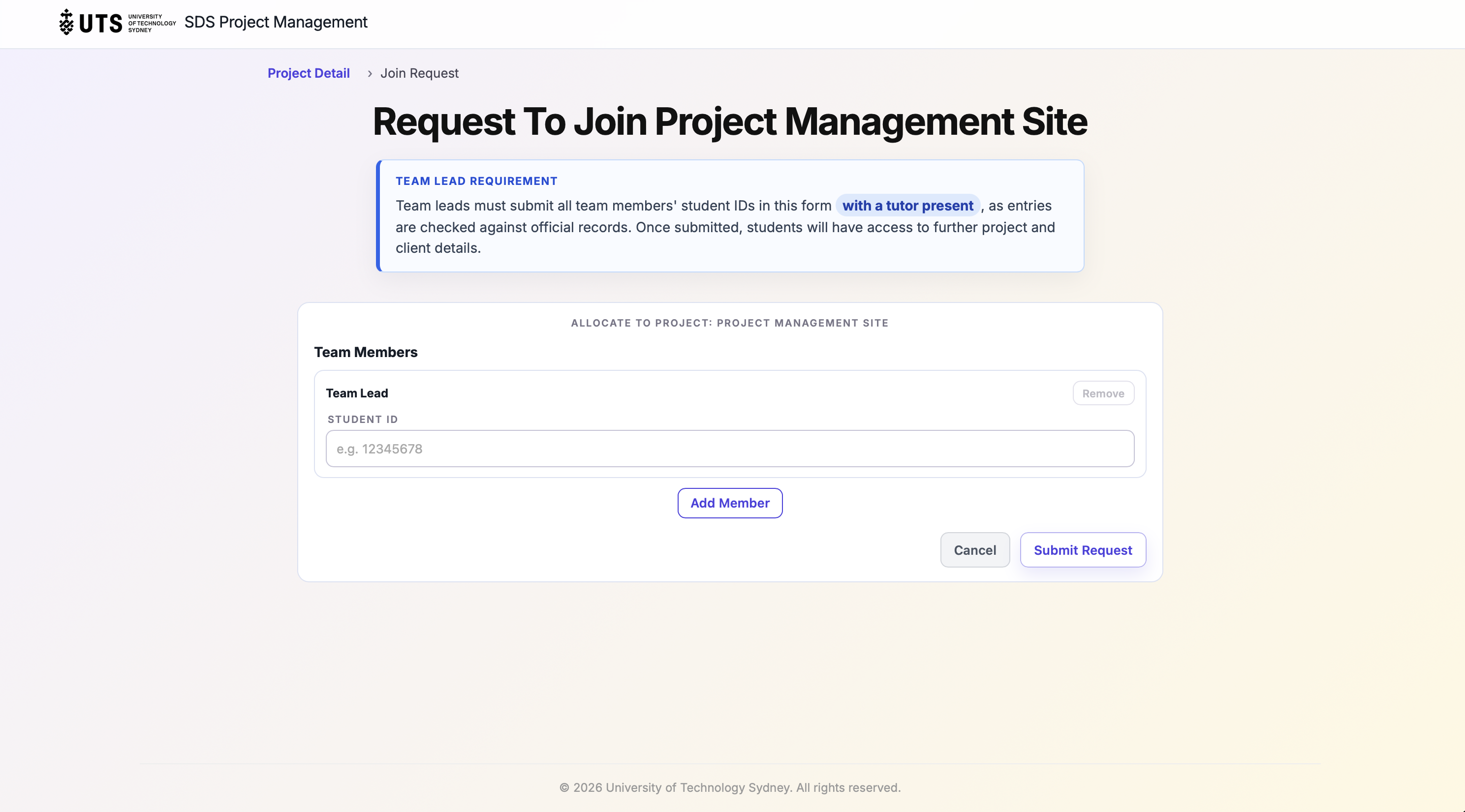 Join request flow interface preview
