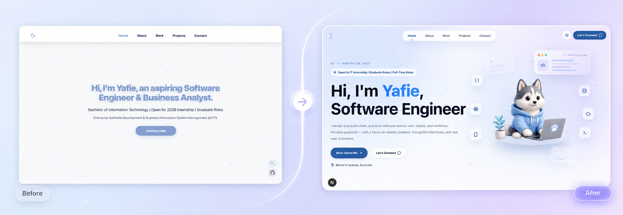 Portfolio Redesign & Personal Brand System project preview